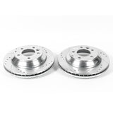 Power Stop 07-15 Audi Q7 Rear Evolution Drilled & Slotted Rotors - Pair - EBR1013XPR