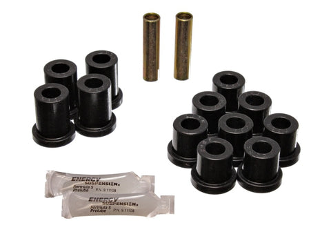 Energy Suspension 55-57 Chevy Bel Air Black Rear Leaf Spring Bushing Set - 3.2119G