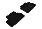 3D MAXpider 2008-2012 Honda Accord Coupe Kagu 2nd Row Floormats - Black - L1HD05921509