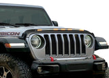AVS 2018-2019 Jeep Wrangler (JL) Aeroskin Low Profile Hood Shield w/ Lights - Black - 753156