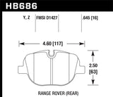 Hawk 10-11 Range Rover Sport S/C / 10-11 Supercharged Perf Ceramic Street Rear Brake Pads - HB686Z.645