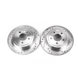 Power Stop 2003 Ford Explorer Sport Rear Evolution Drilled & Slotted Rotors - Pair - AR85100XPR