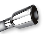 Borla 2.25in Inlet 3.19in Round Rolled Angle Cut Outlet x 5in Long Embossed Tip - 20236