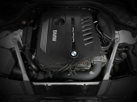 aFe 17-22 BMW 540i (G30/G31/G38) B58 L6 3.0L (t) BladeRunner 3in Aluminum Hot Charge Pipe - Black - 46-20548-B