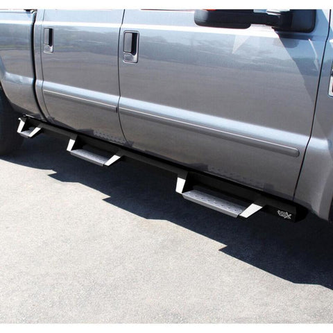 Westin/HDX 99-16 Ford F-250/350 Crew Cab (6.75ft Bed) Stainless Drop Nerf Step Bars - Textured Black - 56-5340152