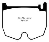 EBC 03-06 Mercedes-Benz CL55 AMG 5.4 Supercharged Redstuff Front Brake Pads - DP31486C