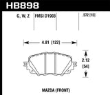 Hawk 17-19 Fiat 124 Spider Performance Ceramic Front Brake Pads - HB898Z.572