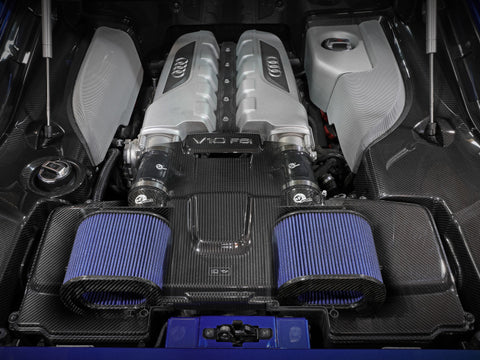 aFe 15-21 Lamborghini Huracan V10-5.2L Track Series Intake System w/ Pro 5R Filter - 57-10012R