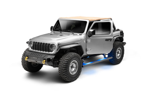RealTruck 18-24 Jeep Wrangler 4dr VoltStep Electric Running Board Kit - Bedliner Coating - 20450674T