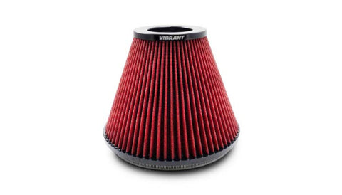Vibrant 8.75in Inlet I.D. x 8.50in Height Bellmouth Velocity Stack Classic Performance Air Filter - 10962