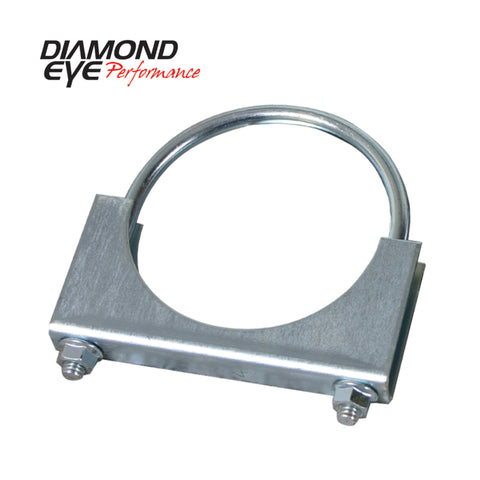 Diamond Eye CLAMP 3in 3/8in U-BOLT 11 GAUGE SADDLE ZINC-COATED HEAVY DUTY - 454002