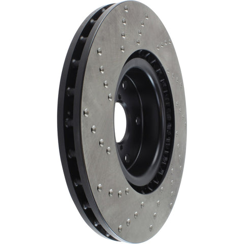 StopTech 05-17 Subaru WRX Cryo Drilled Sport Left Front Rotor - 128.47022CL