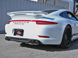 aFe MACHForce XP 12-16 Porsche 911 Carrera H6-3.8L SS-304 Cat-Back Exhaust w/Carbon Fiber Tips - 49-36406-1C