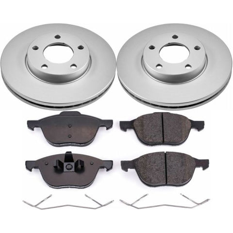 Power Stop 04-13 Mazda 3 Front Z17 Evolution Geomet Coated Brake Kit - CRK120