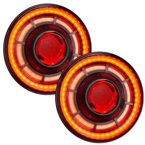 ORACLE Lighting 0718 Jeep Wrangler JK Oculus 7in ColorSHIFT Bi-LED Projector Headlights - 5876-504