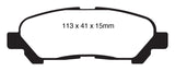 EBC 09-13 Toyota Highlander 2.7 2WD/4WD Greenstuff Rear Brake Pads - DP61838