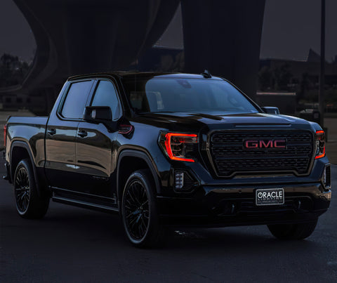Oracle 19-21 GMC Sierra 1500 RGB+W Headlight DRL Kit - ColorSHIFT w/ Simple Controller - 1287-504