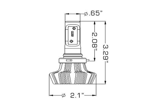 Oracle H10 4000 Lumen LED Headlight Bulbs (Pair) - 6000K - 5234-001