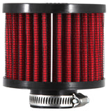 K&N 1 inch ID 3 inch OD 2.375 inch H Rubber Base Crankcase Vent Filter - 62-1410