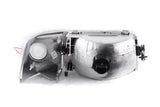 ANZO 1993-1997 Ford Ranger Crystal Headlights Chrome w/ Corner Lights 2pc - 111119