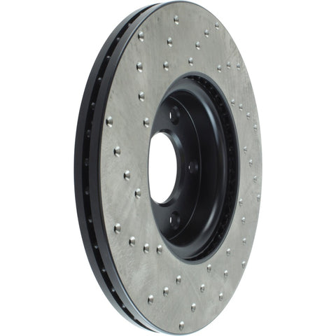 StopTech 2007-2013 Mazda 3 2.3L Cryo Drilled Left Front Brake Rotor - 128.45078CL