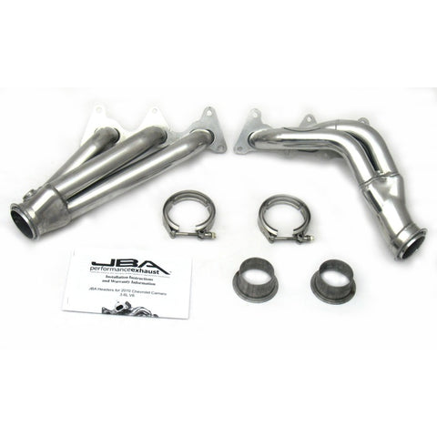 JBA 10-11 Camaro 3.6L V6 1-5/8in Primary Silver Ctd Cat4Ward Header - 1816SJS