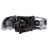 ANZO 1999-2006 GMC Sierra 1500 Projector Headlights w/ U-Bar Chrome - 111304