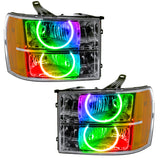 Oracle 07-13 GMC Sierra SMD HL - Round Ring Design - ColorSHIFT w/ 2.0 Controller - 8165-333