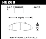 Hawk Super Duty Street Brake Pads - HB266P.650