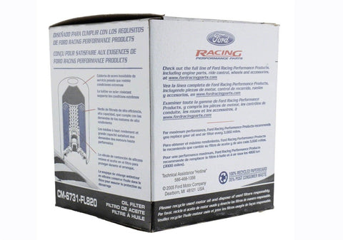 Ford Racing High Performance Oil Filter - CM-6731-FL820