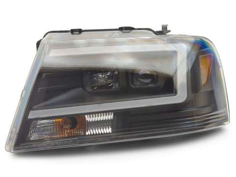 Raxiom 04-08 Ford F-150 Axial Series Projector Headlights- Black Housing- Clear Lens - T569352