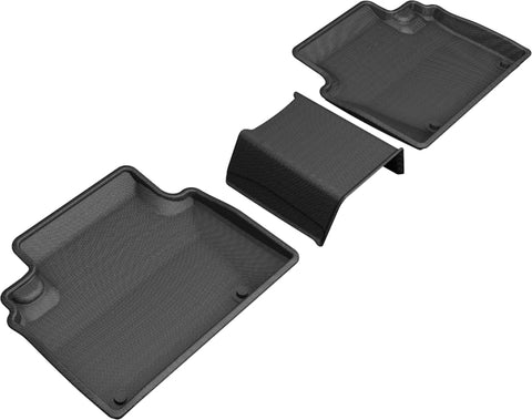 3D MAXpider 2018-2019 Honda Clarity Plug-in Hybrid Kagu 2nd Row Floormats - Black - L1HD10021509