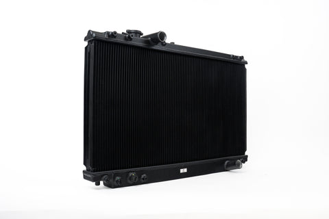 CSF 93-98 Toyota MK4 Supra Radiator - Black Finish - 2882B