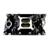 Edelbrock RPM Air-Gap Manifold for Small-Block Chevy Vortec - Black Plasma Finish - 7516-BP