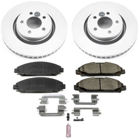 Power Stop 15-19 Ford Mustang Front Z17 Evolution Geomet Coated Brake Kit - CRK6809
