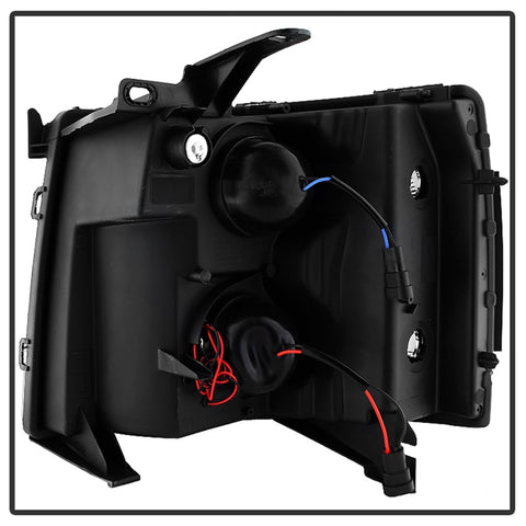 xTune Chevy Silverado 1500/2500/3500 07-13 Projector Headlights Black PRO-JH-CS07-LED-BK - 9027796