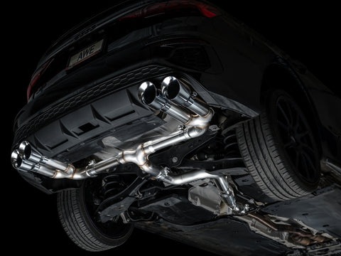 AWE Tuning 22-24 Audi 8Y S3 Track Edition Exhaust - Chrome Silver Tips - 3020-42897