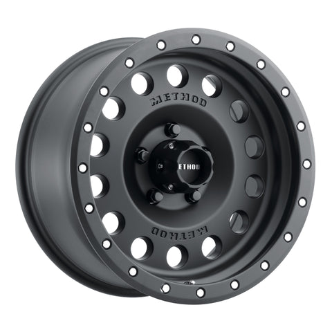 Method MR307 Hole 17x8.5 0mm Offset 5x5 94mm CB Matte Black Wheel - MR30778550500