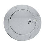 Rugged Ridge 07-18 Jeep Wrangler JK Stainless Steel Locking Gas Cap Door - 11134.03