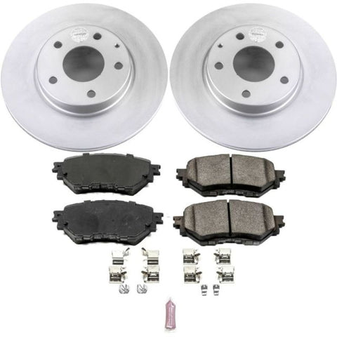 Power Stop 14-16 Mazda 3 Front Z17 Evolution Geomet Coated Brake Kit - CRK6975
