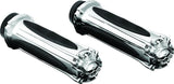 Kuryakyn Zombie Grips Without Throttle Boss Throttle-By-Wire Chrome - 6298