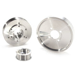 BBK 02-04 Mustang 4.6 GT Underdrive Pulley Kit - Lightweight CNC Billet Aluminum (3pc) - 1559