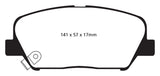EBC 09+ Hyundai Genesis Coupe 2.0 Turbo Redstuff Front Brake Pads - DP31856C
