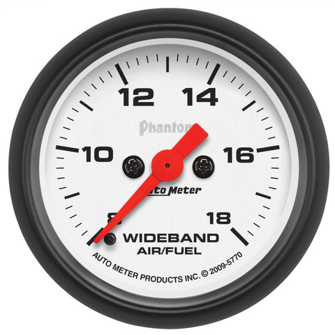Autometer Wideband 2 1/16 inch Full Sweep Electric Air/Fuel Ratio Analog - 5770