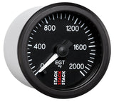 Autometer Stack 52mm 0-2000 Deg F Pro Stepper Motor Exhaust Gas Temp Gauge - Black - ST3314