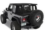 Bestop 18-26 Jeep Wrangler JL 2-Door Halftop Conversion Kit (Black Diamond) - 80101-35