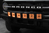 Diode Dynamics Bronco SS5 6-Pod CrossLink Grille Lightbar Kit Sport - Yellow Combo - DD7236