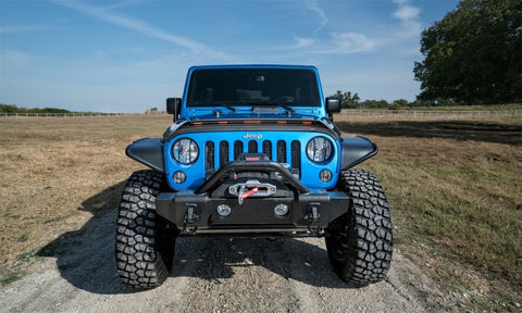 AVS 07-18 Jeep Wrangler JK (Incl. JKU) Low Profile Aeroskin Lightshield Pro - Black - 953060