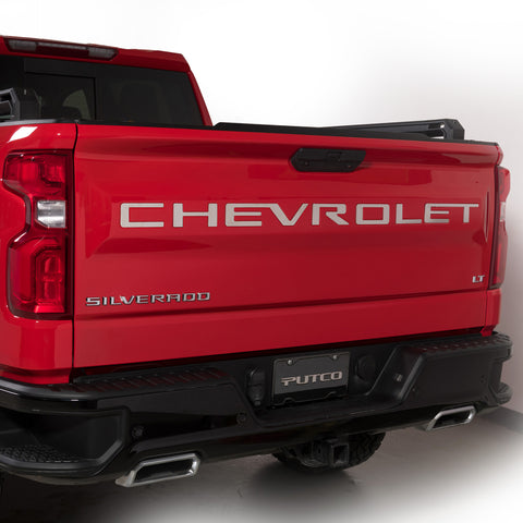 Putco 2020 Chevy Silv 2500/3500 - SS Tailgate Letters CHEVROLET - Stamped Version Chevrolet Letters - 55551GM