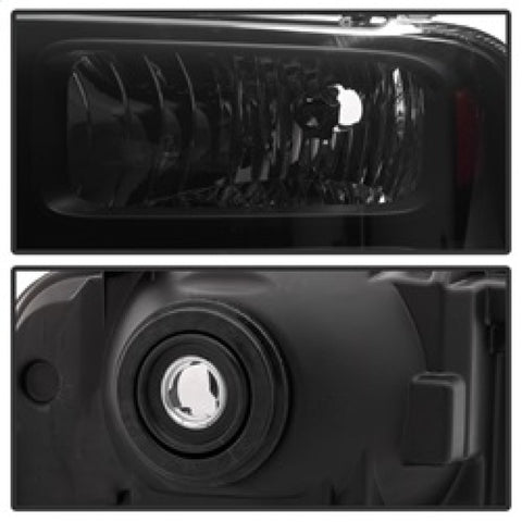 xTune Ford F250 F350 F450 Superduty Excursion 99-04 Headlights Black Smoked HD-JH-FF25099-HA-BSM - 9033001